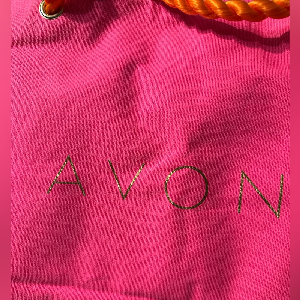 Avon Hot Pink Oversized Canvas Tote Bag 29x13” - Picture 5 of 9